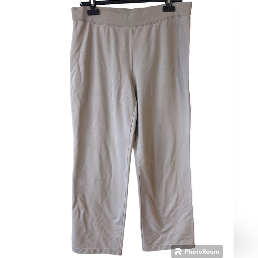 Tommy Bahamas casual pants Size med. Tan coloured with stripe up both Sides